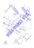 BRAS OSCILLANT / AMORTISSEUR pour Yamaha XVS250 de 2001