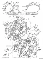 CARTER MOTEUR pour Yamaha XVS650 de 1997