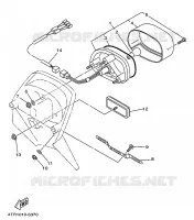FEU ARRIERE pour Yamaha XVS650 de 1997
