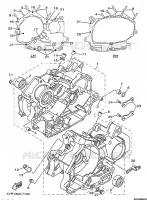 CARTER MOTEUR pour Yamaha XVS650 de 1999