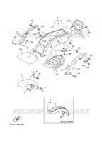GARDE BOUE pour Yamaha XVS650 de 1999
