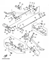 SUPPORT / REPOSE PIEDS pour Yamaha XVS650 de 1999