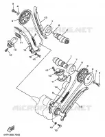 ARBRE A CAMES / CHAINE DE DISTRIBUTION pour Yamaha XVS650 de 1999