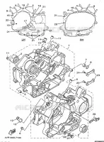CARTER MOTEUR pour Yamaha XVS650 de 1999