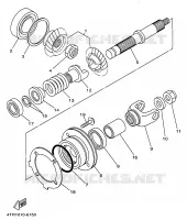 TRANSMISSION INTERMEDIAIRE pour Yamaha XVS650 de 1999