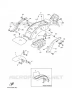 GARDE BOUE pour Yamaha XVS650 de 1999