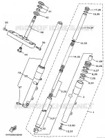 FOURCHE pour Yamaha XVS650 de 1999