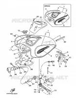 RESERVOIR A ESSENCE pour Yamaha XVS650 de 1999