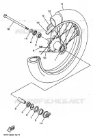 ROUE AVANT pour Yamaha XVS650 de 1999