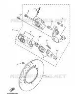 ETRIER DE FREIN AVANT pour Yamaha XVS650 de 1999
