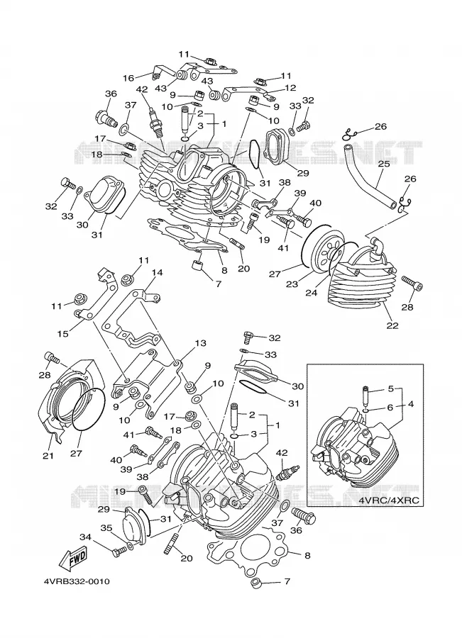CULASSE Yamaha MOTO 650 2000 DRAGSTAR  XVS650