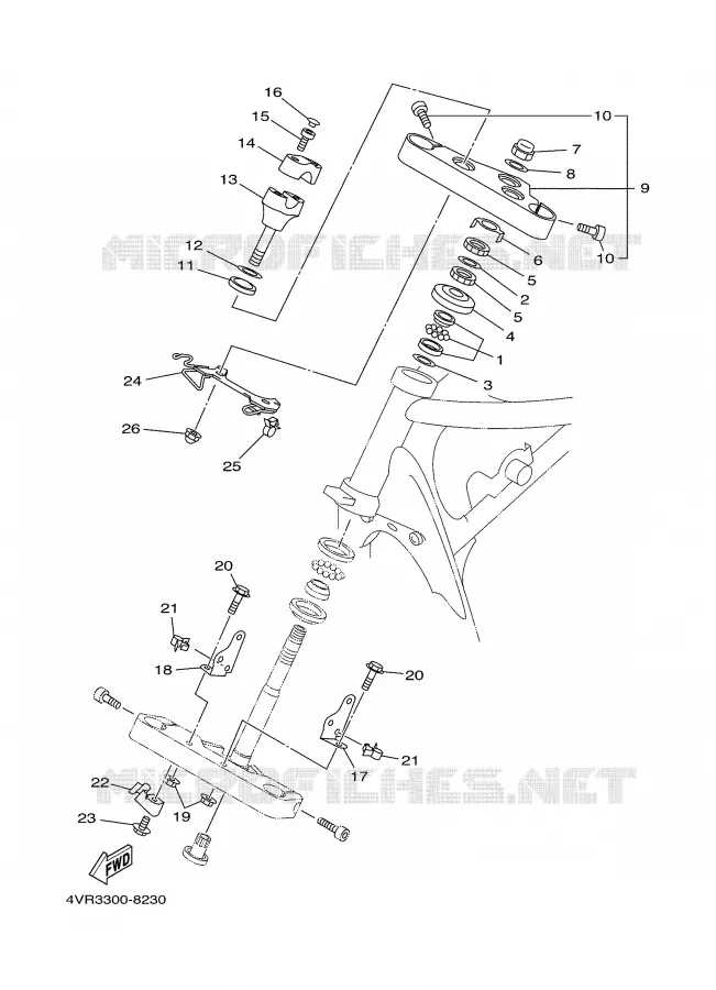 DIRECTION Yamaha MOTO 650 2000 DRAGSTAR  XVS650