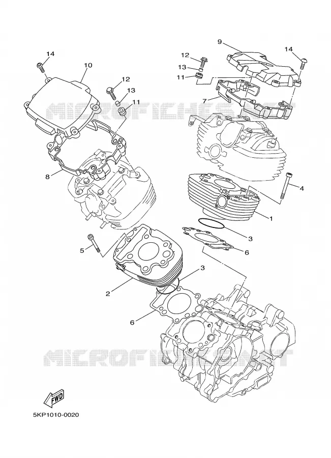 CYLINDRE Yamaha MOTO 650 2001 DRAGSTAR  XVS650