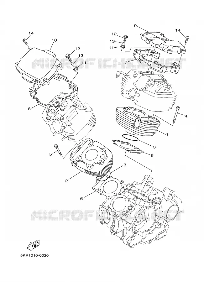 CYLINDRE Yamaha MOTO 650 2004 DRAGSTAR  XVS650A