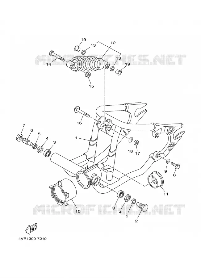 BRAS OSCILLANT / AMORTISSEUR Yamaha MOTO 650 2005 DRAGSTAR  XVS650A
