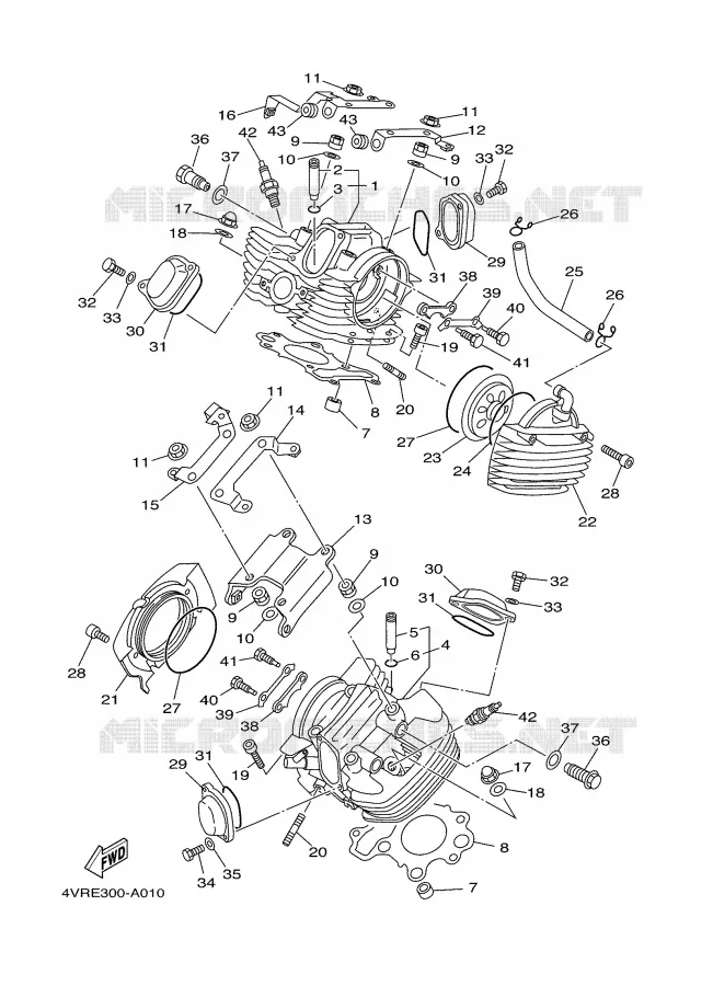 CULASSE Yamaha MOTO 650 2006 DRAGSTAR  XVS650A