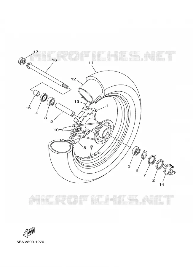 ROUE AVANT Yamaha MOTO 650 2006 DRAGSTAR  XVS650A