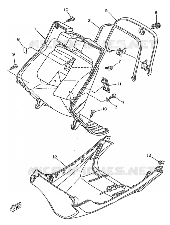 PROTEGE JAMBES Yamaha SCOOTER 50 1996 YA  YA50R
