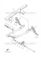 BRAS OSCILLANT / AMORTISSEUR pour Yamaha YB125SPD de 2008