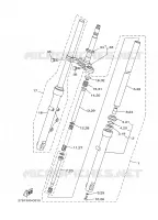 FOURCHE pour Yamaha YB125SPD de 2008