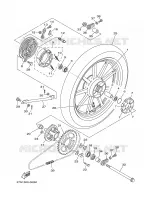 ROUE ARRIERE pour Yamaha YB125SPD de 2008