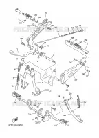 BEQUILLE / REPOSE PIEDS pour Yamaha YB125SPD de 2008