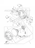 PHARE  pour Yamaha YB125SPD de 2008