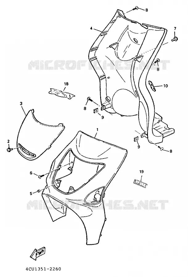 PROTEGE JAMBES Yamaha SCOOTER 50 1992 EVOLIS  YE50