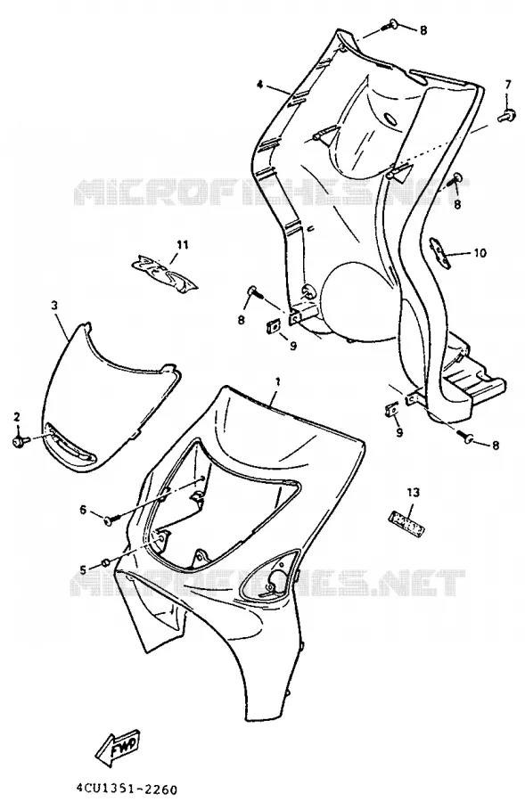PROTEGE JAMBES Yamaha SCOOTER 50 1995 EVOLIS  YE50