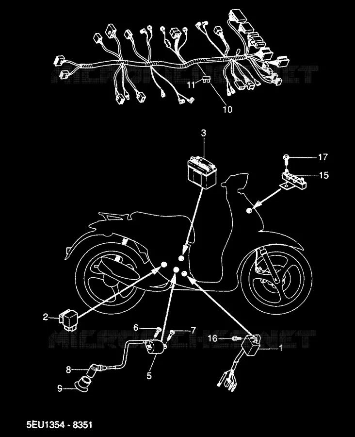 ELECTRIQUE 2 Yamaha SCOOTER 50 2000 FLIPPER  YH50