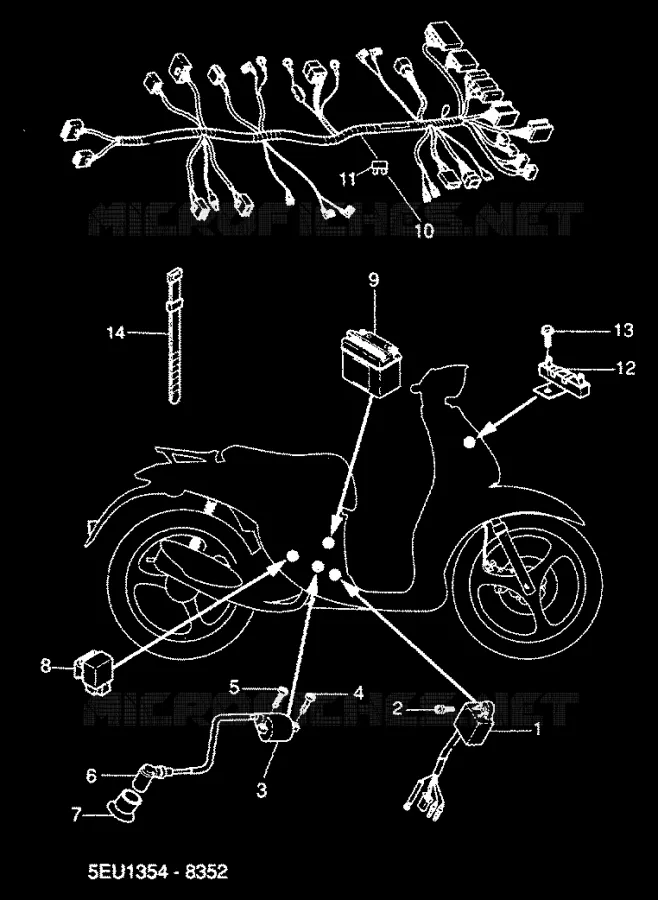 ELECTRIQUE 2 Yamaha SCOOTER 50 2000 FLIPPER  YH50