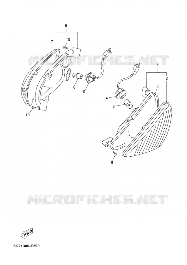 CLIGNOTANT Yamaha SCOOTER 50 2008 NEO'S  YN50