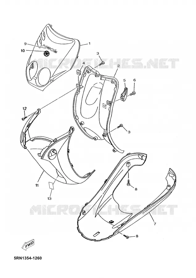 PROTEGE JAMBES Yamaha SCOOTER 50 2005 NEO'S  YN50