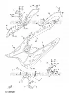 BEQUILLE / REPOSE PIEDS pour Yamaha NEO'S MOFA de 2008