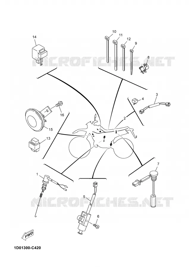 PARTIE ELECTRIQUE 2 Yamaha MOTO 125 2004 DTR  DT125R