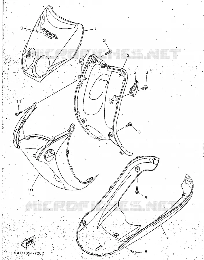 PROTEGE JAMBES Yamaha SCOOTER 50 1998 NEOS  YN50R