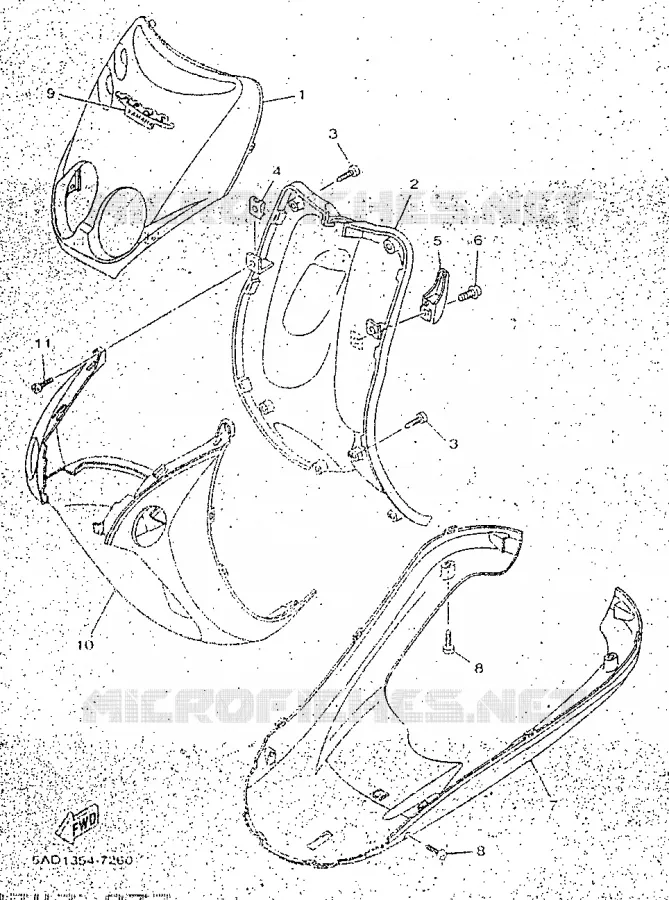 PROTEGE JAMBES Yamaha SCOOTER 50 1998 NEOS  YN50R