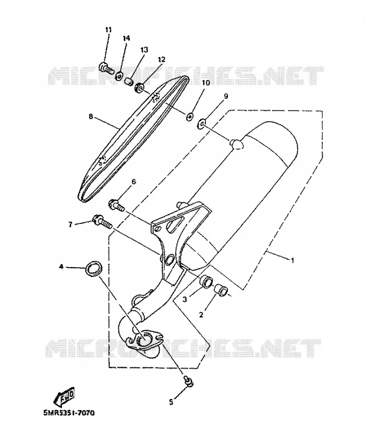 ECHAPPEMENT Yamaha SCOOTER 50 2001 NEOS  YN50R