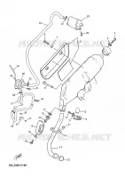 ECHAPPEMENT pour Yamaha YP125E de 2005