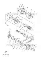 EMBRAYAGE DE DEMARREUR pour Yamaha YP125E de 2005