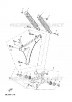 BRAS OSCILLANT / AMORTISSEUR pour Yamaha YP125E de 2005