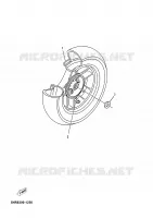 ROUE ARRIERE pour Yamaha YP125E de 2005