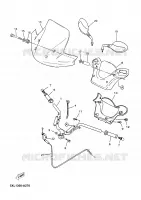 GUIDON ET CABLES pour Yamaha YP125E de 2005