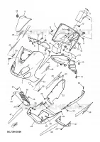 CARENAGES 1  pour Yamaha YP125E de 2005