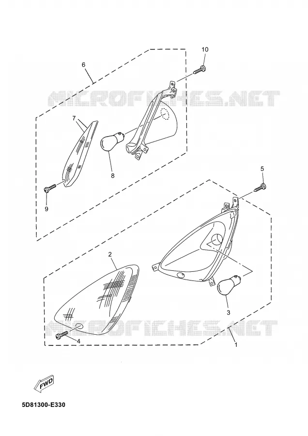 CLIGNOTANT Yamaha SCOOTER 125 2009 MAJESTY  YP125E