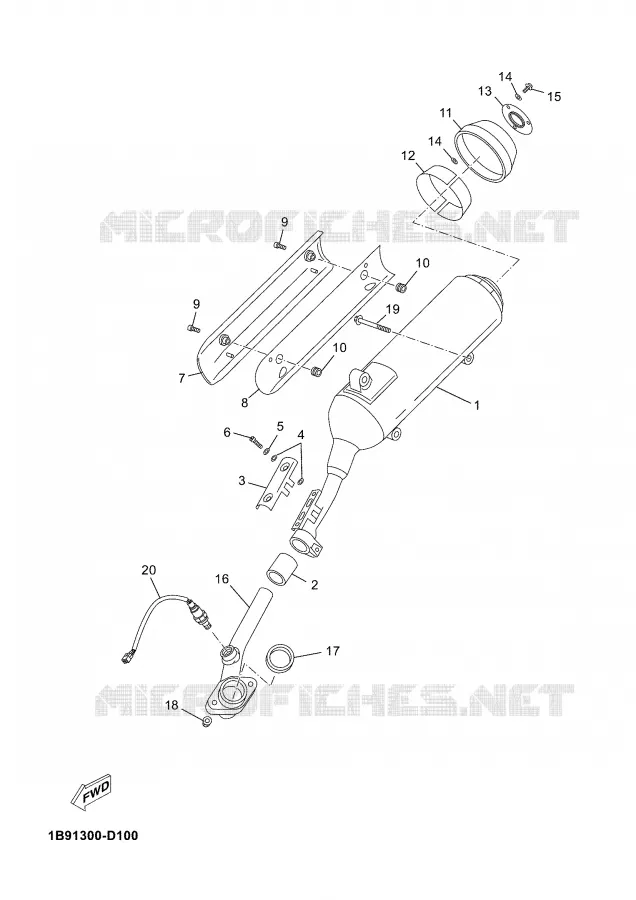 ECHAPPEMENT Yamaha SCOOTER 125 2006 XMAX  YP125R