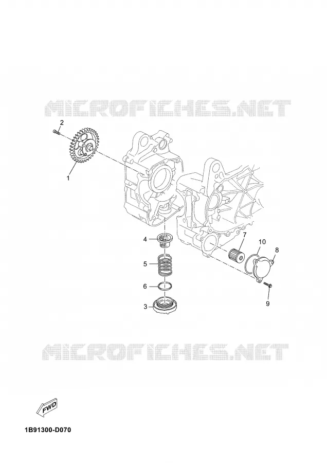 POMPE A HUILE Yamaha SCOOTER 125 2008 XMAX  YP125R X-MAX 125