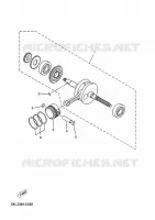 VILEBREQUIN / PISTON pour Yamaha YP180E de 2005