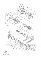 EMBRAYAGE DE DEMARREUR pour Yamaha YP180E de 2005