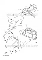 GARDE BOUE pour Yamaha YP180E de 2005